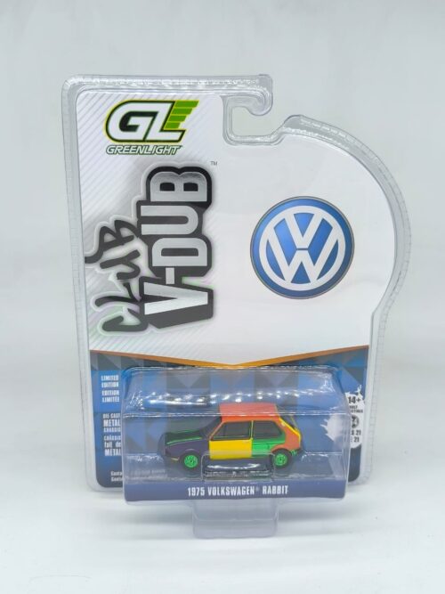 1:64 Club V-Dub Series 21 1975 Volkswagen Rabbit Harlequin Tribute Green Machine