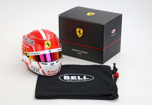 1:5 MINI HELMET Season 2025 Ferrari Charles Leclerc Bell