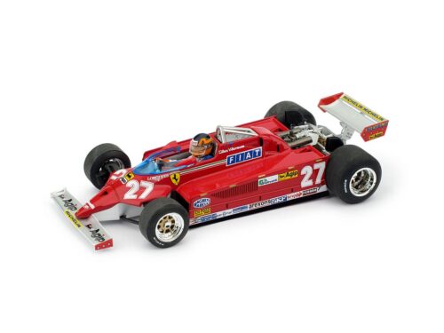 1:43 FERRARI 126CK GP MONTECARLO 1981+PILOTA GILLES VILLENEUVE