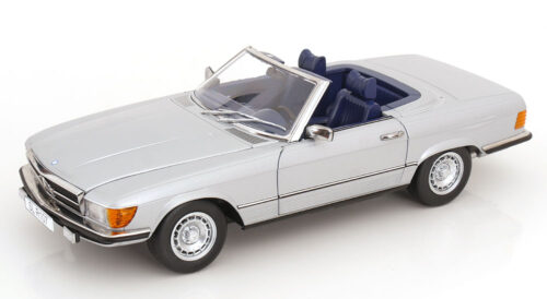 1:12 Mercedes-Benz 450 SL R107 mit abnehmbarem Softtop 1985 silber