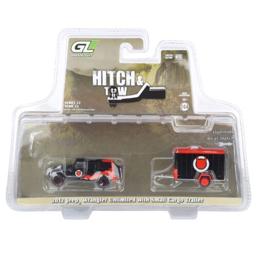 1:64 2012 Jeep Wrangler Unlimited Con Cargo Trailer