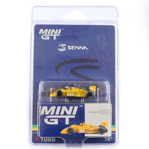 1:64 Lotus 99T #12 1987 Ganador Monaco GP Ayrton Senna - Mini GT